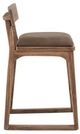 International Furniture Direct Balam Gray/Stained Brown Barstool-3