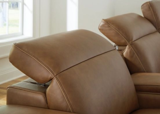 Signature Design by Ashley® Magic Man 5-Piece Caramel Power Reclining Sectional-1