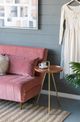 A & B Home Becket Brown Tray Top Side Table with Gold Stand-4