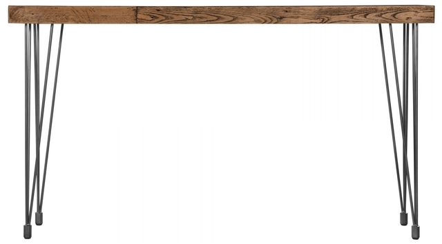 Moe's Home Collection Boneta Natural Console Table with Black Metal Legs-1