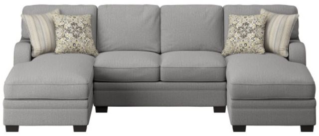 Emerald Home Analiese 3-Piece Light Gray U-Shape Double Chaise Sectional-3