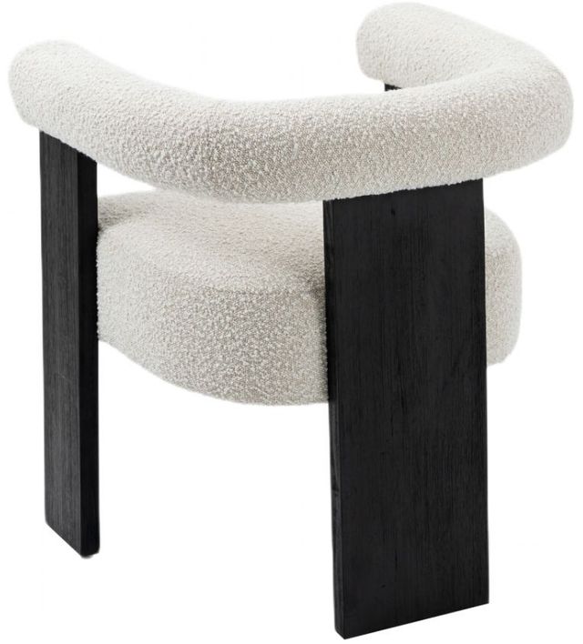 Meridian Furniture Barrel Cream/Black Dining Chair-3