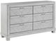 Steve Silver Co. Montana Matte Gray 6-Drawer Dresser and Mirror-3
