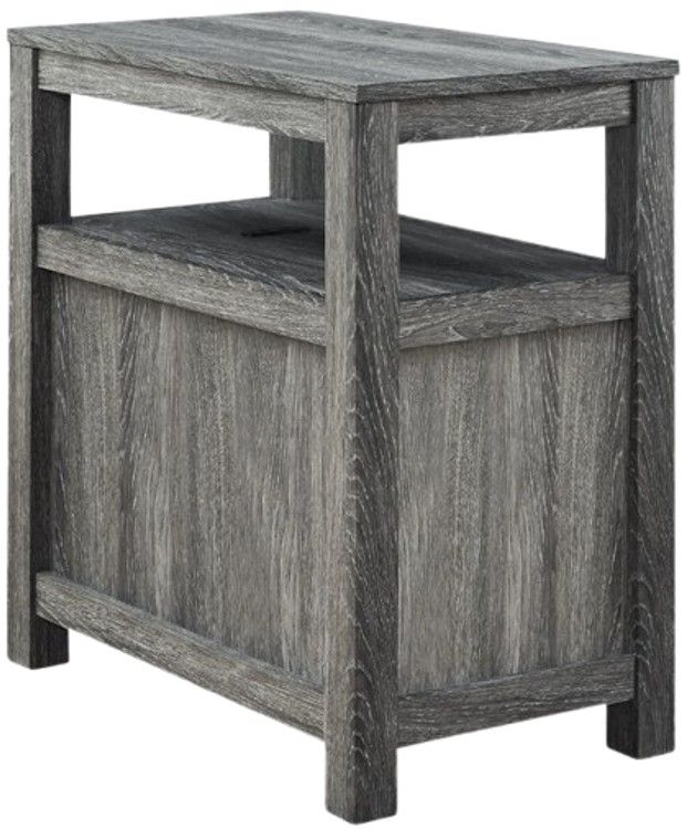 Signature Design by Ashley® Fendenmore Weathered Gray End Table-4