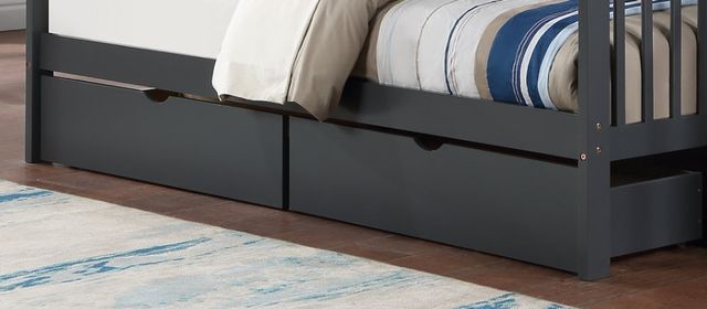 IFDC Gray Youth Single/Double Bunk Storage Bed-1