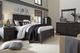 Magnussen Home® Westley Falls Graphite King Panel Bed with Storage Rails-1