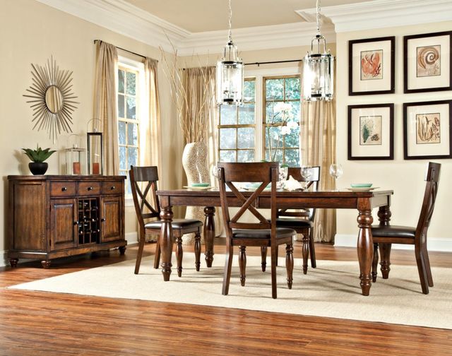 Intercon Kingston Raisin Dining Table-1