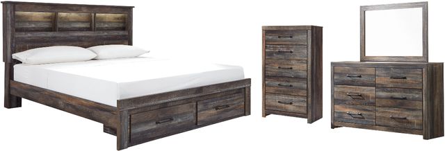 Signature Design by Ashley® Drystan 4-Piece Multi King Panel Storage Bed Set-0