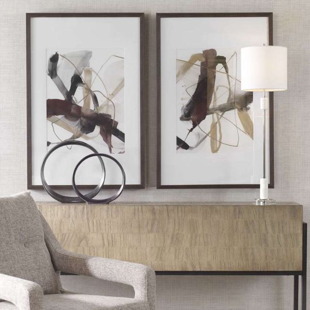 Uttermost® Jennifer Goldberger 2-Piece Burgundy Interjection Framed Print Set-1