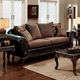 Furniture of America® San Roque Brown/Espresso Sofa-0