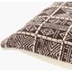Surya Binga Dark Brown 20"x20" Toss Pillow with Down Insert-1