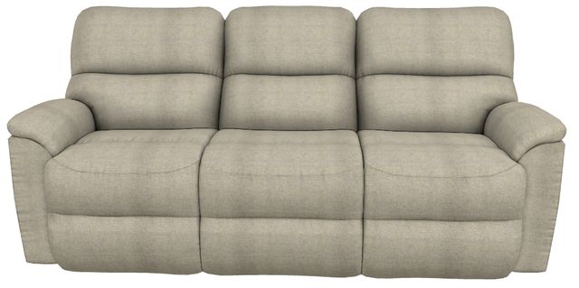 La-Z-Boy® Brooks Taupe Power Reclining Sofa with Headrest and Lumbar-1