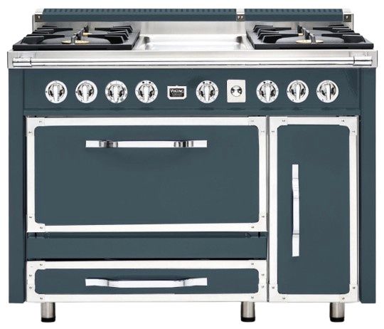 Viking® Tuscany 48" Squall Pro Style Dual Fuel Range with 2 Induction-0