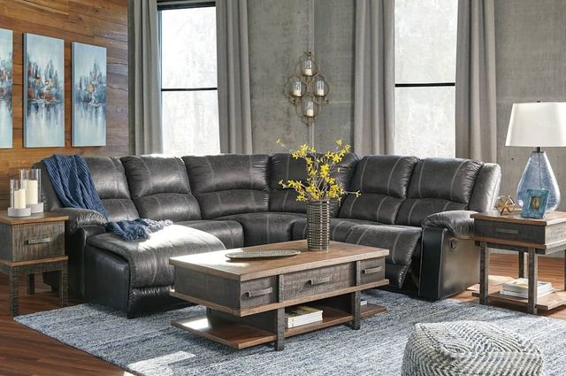 Signature Design by Ashley® Nantahala 5-Piece Slate Left-Arm Facing Sectional and Chaise-3