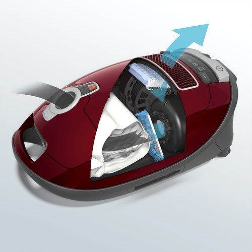 Miele Vacuum Complete C3 for Soft Carpet Tayberry Red Canister Vacuum-2