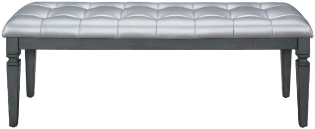Homelegance® Allura Gray Bed Bench-2