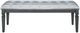 Homelegance® Allura Gray Bed Bench-2