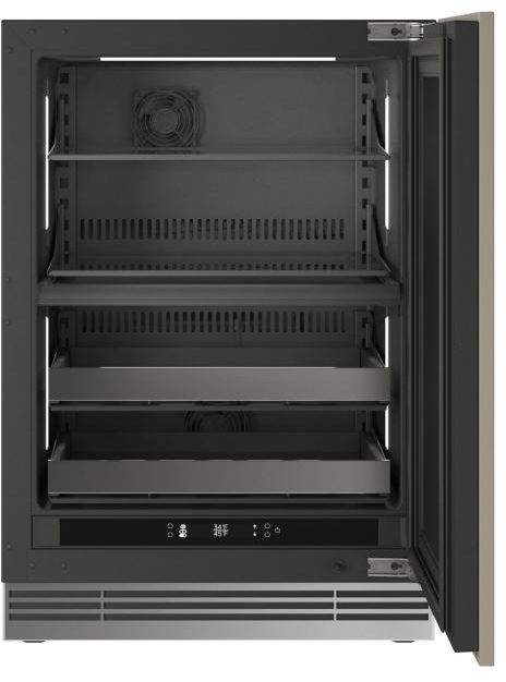 U-Line®  Home Collection 24" 4.9 Cu. Ft. Panel Ready Dual-Zone Beverage Center with Solid Door-2