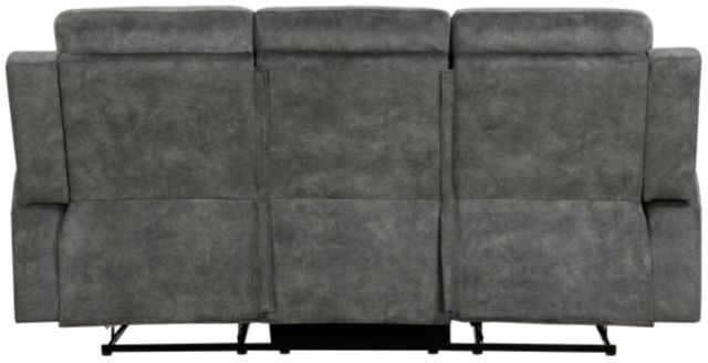 Homelegance® Muncie Brownish Gray Double Manual Reclining Sofa-3