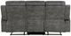 Homelegance® Muncie Brownish Gray Double Manual Reclining Sofa-3