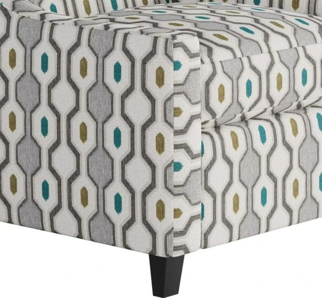 Fusion Furniture Max Pepper Armstrong Pool Gray/White Accent Chair-1