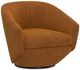Parker House® The Twist Elise Rust Accent Swivel Chair-0
