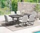 Intercon Navarro 7-Piece Mocha Aluminum/Fabric Outdoor Dining Table Set-1