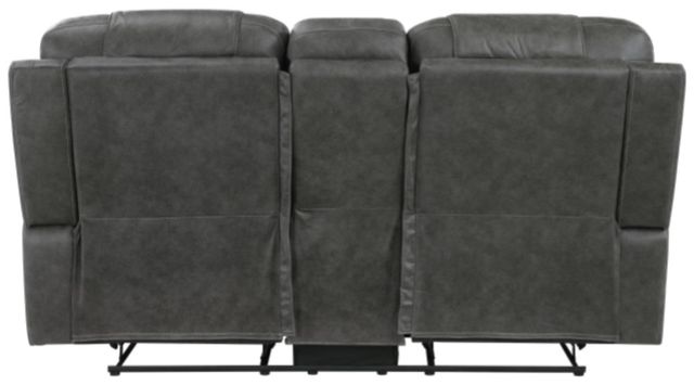 Homelegance® Oberon Dark Gray Double Manual Reclining Loveseat with Center Console-3