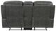 Homelegance® Oberon Dark Gray Double Manual Reclining Loveseat with Center Console-3