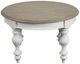 Riverside Furniture Jameson Antique Oak Coffee Table with Pale Taupe Base-2
