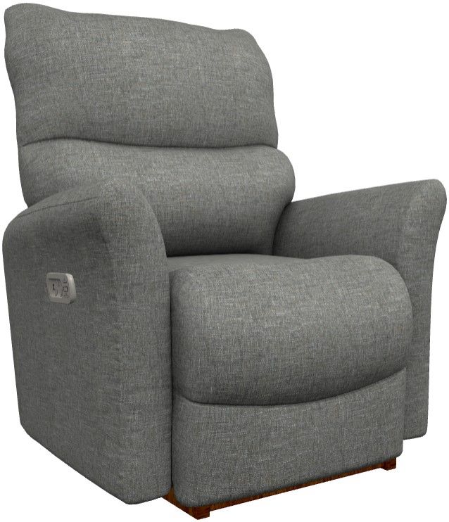 La-Z-Boy® Rowan Charcoal Power Rocking Recliner with Headrest-0