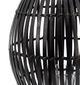A & B Home Black Bamboo Lantern-3