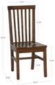 Linon Tory 2-Piece Walnut Dining Chair Set-2