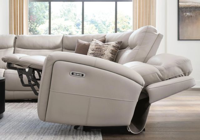 Signature Design by Ashley® Gravier 6-Piece Gray Power Reclining L-Shape Sectional with Storage Console-3