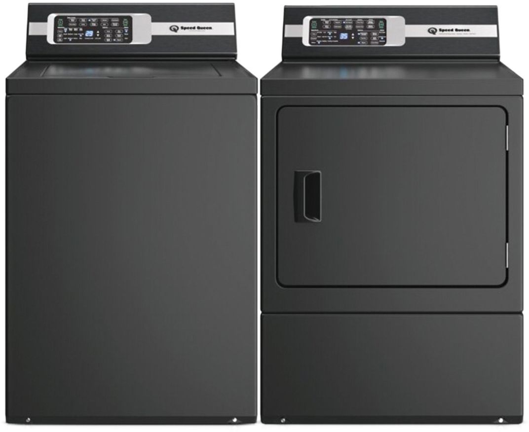 Speed Queen® Matte Black Laundry Pair