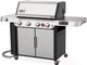 Weber® Genesis 4-Burner Stainless Steel Smart Freestanding Natural Gas Grill-1