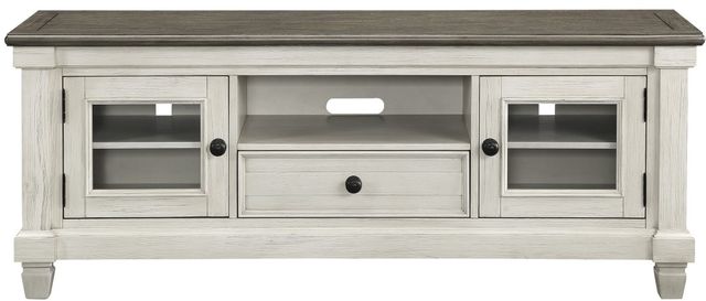 Homelegance® Granby Antique White/Rosy Brown 64" TV Stand-2