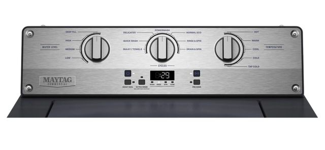 Maytag® Commercial 3.8 Cu. Ft. Midnight Steel Agitator Top Load Washer with DuraCore™ System-4