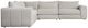 Bernhardt Vista Bernhardt Living 5-Piece Gray L-Shape Sectional-3