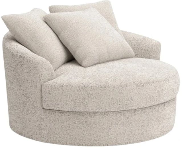 Signature Design by Ashley® Cuddle Plush Arctic Swivel Accent Chair-0