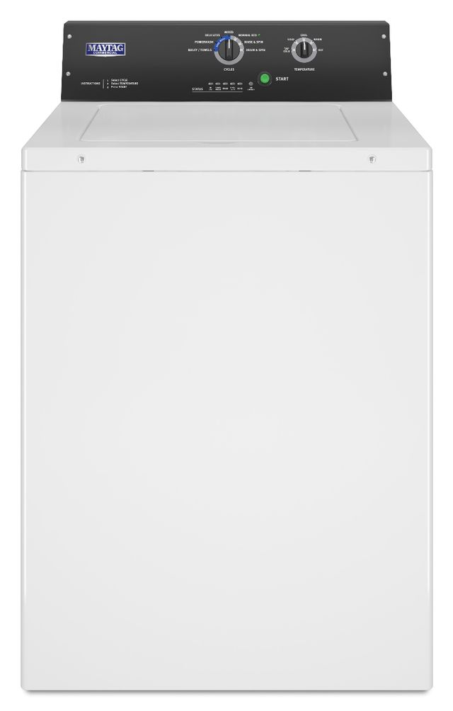 Maytag Commercial Single-Load Non-Vend Top-Load Washer - White-0
