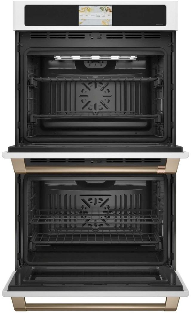 Café™ Professional Series 30" Matte White Double Electric Wall Oven-1