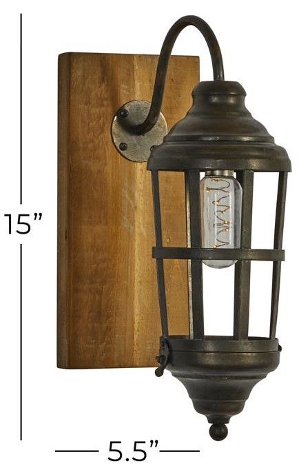 Deco Marche Black Metal Wall Sconce-3