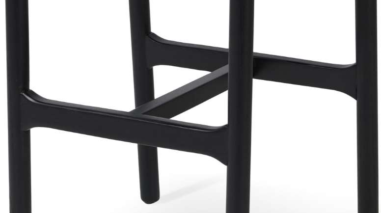 ★sunu3★ Four Hands Baden Sonoma Black/Brushed Ebony Counter Stool