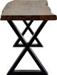 Porter International Designs Manzanita Harvest X Base Dining Bench-2