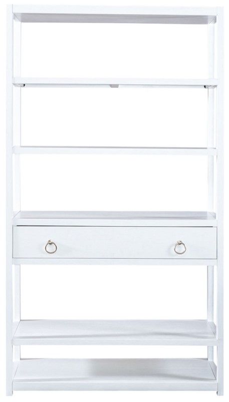 Liberty Furniture East End Wirebrushed White Accent Bookcase-2