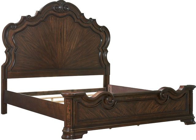 Steve Silver Co. Royale 4-Piece Brown Cherry Queen Bedroom Set-1