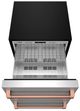 Thor Kitchen® Gordon Ramsay 24" 5.4 Cu. Ft. Stainless Steel Outdoor Under-Counter Refrigerator with Rose Gold Handle-1