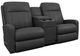 La-Z-Boy® Finley Onyx Leather Manual Wall Reclining Loveseat with Console-0