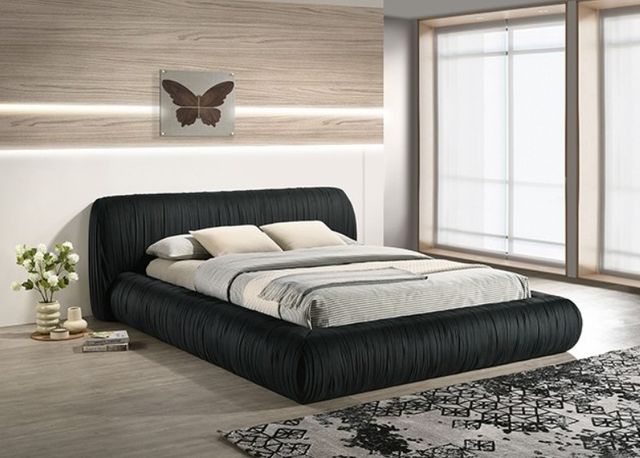 Furniture of America® Palmdale Black Queen Panel Bed-3